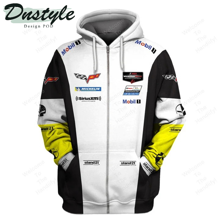 Corvette Racing Mobil 1 Stand21 Michelin All Over Print 3D Hoodie
