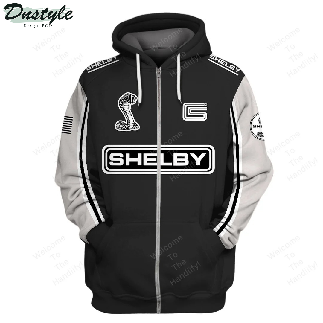 Shelby Cobra Racing Gray All Over Print 3D Hoodie