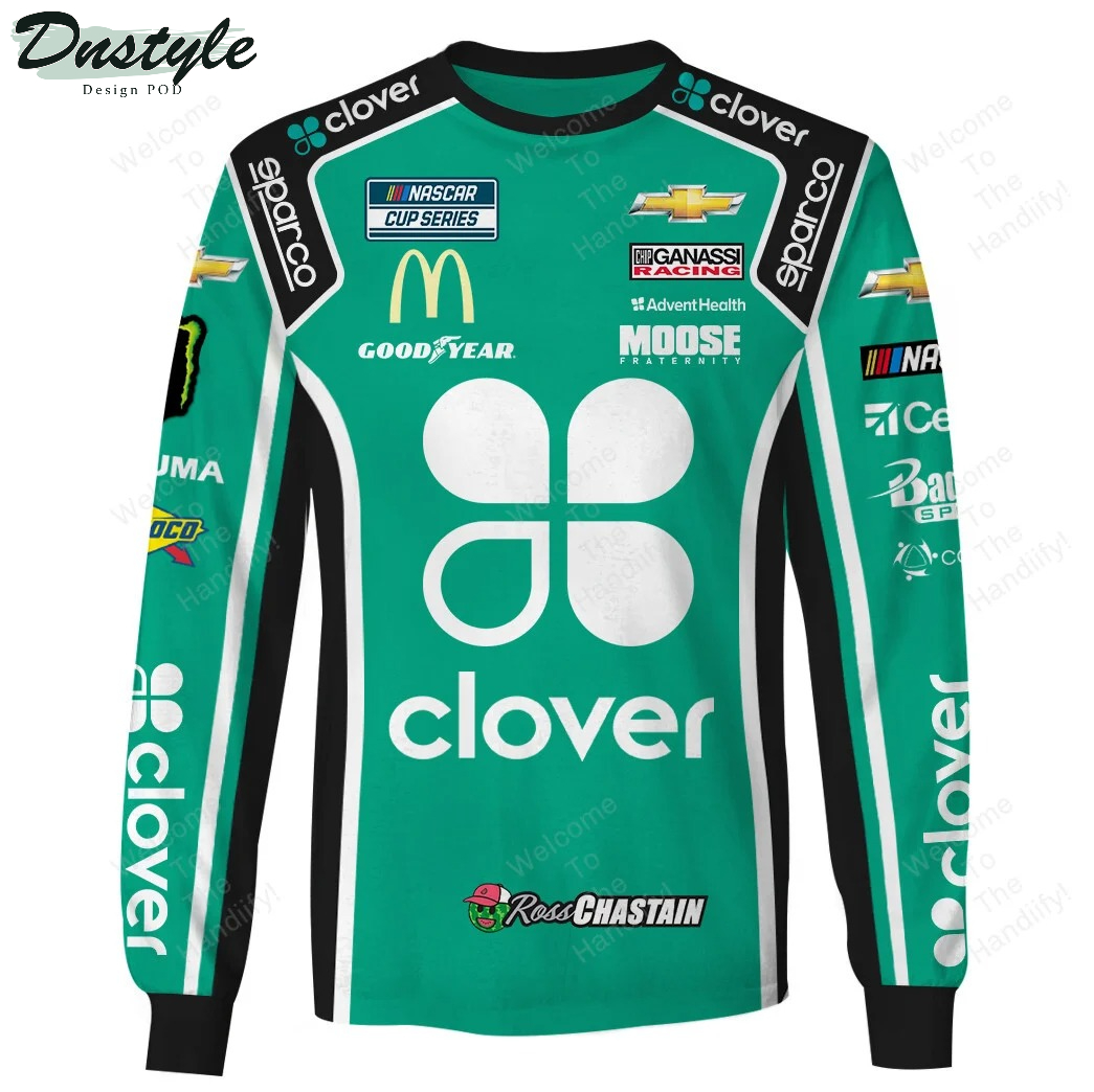 Ross Chastain Chip Ganassi Racing Clover Sparco All Over Print 3D Hoodie