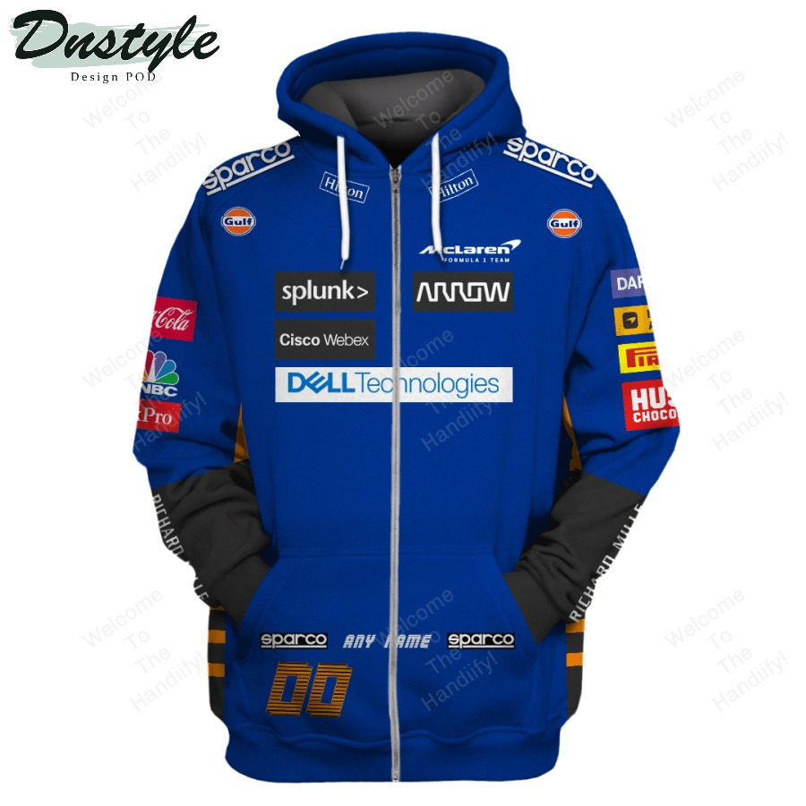 Personalized Mclaren Sparco Dell Technologies All Over Print 3D Hoodie
