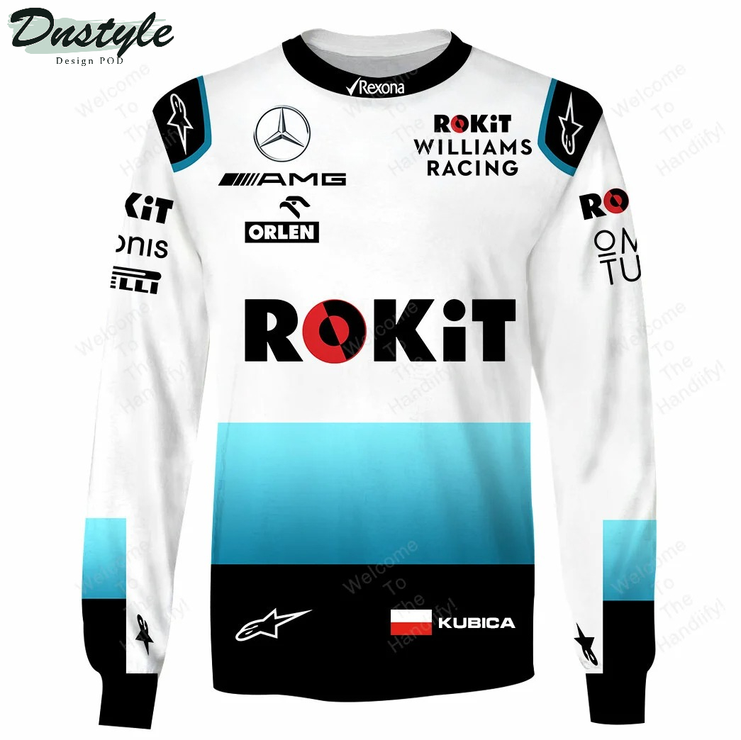 Robert Kubica Rokit Williams Racing Rexona All Overprint 3D Hoodie