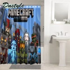 Minecraft Creeper Face Steve Sword Shower Curtain Waterproof Bathroom Sets Window Curtains