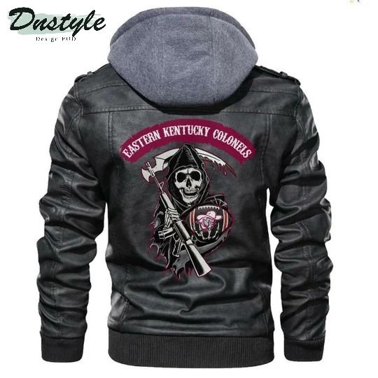 Eastern Kentucky Colonels NCAA Football Sons Of Anarchy Black Leather Jacket