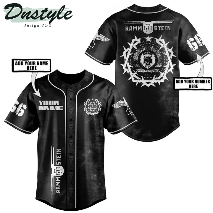 Personalized Rammstein 3D All Over Printed Baseball Jersey