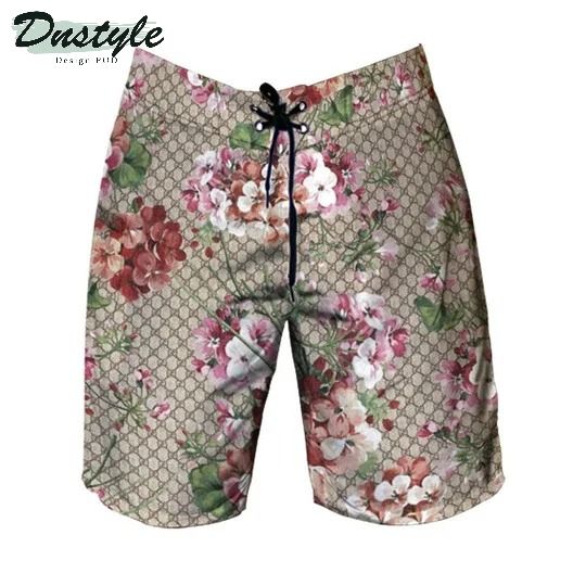 Gucci Flower Combo Hawaii Shirt Shorts Flip Flops
