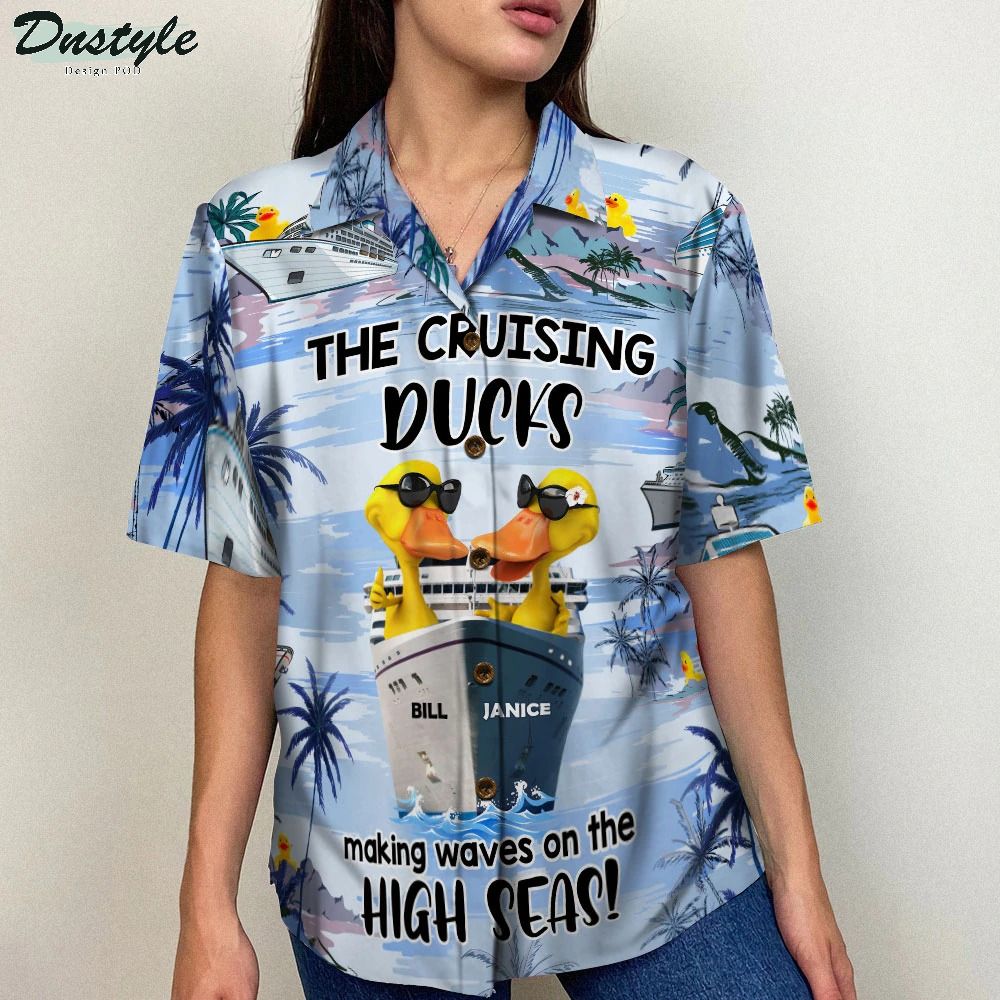 Personalized The Cruising Duck Making Waves On The High Seas Hawaiian Shirt