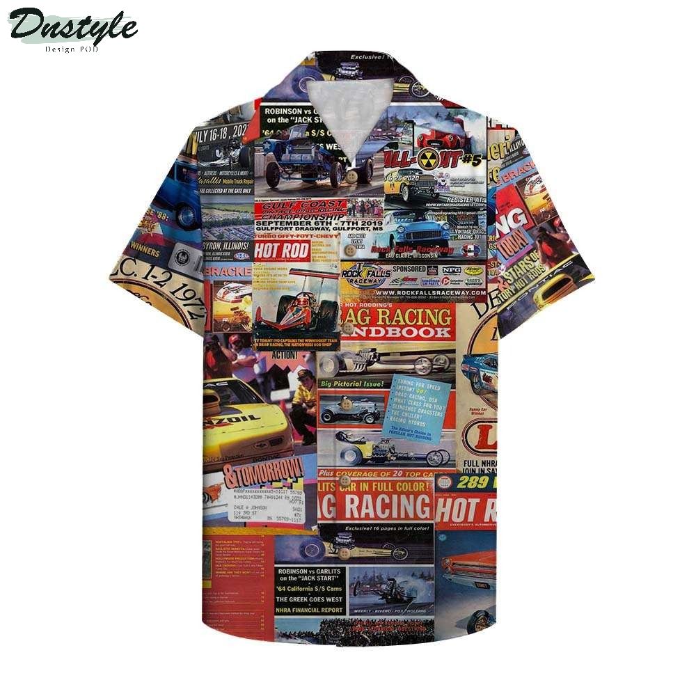 Drag Racing Magazine Hawaiian Shirt