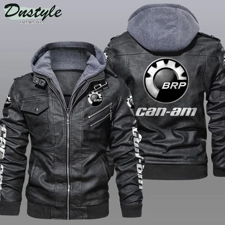 Can-am Motorcycles hooded leather jacket
