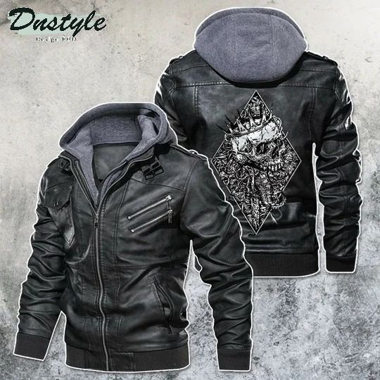 King Skull Motorcycle Club Leather Jacket