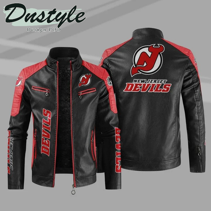 New Jersey Devils NHL Sport Leather Jacket