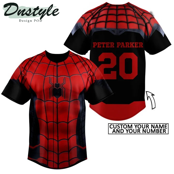 Personalized Spider Man 3D All Over Printed Baseball Jersey