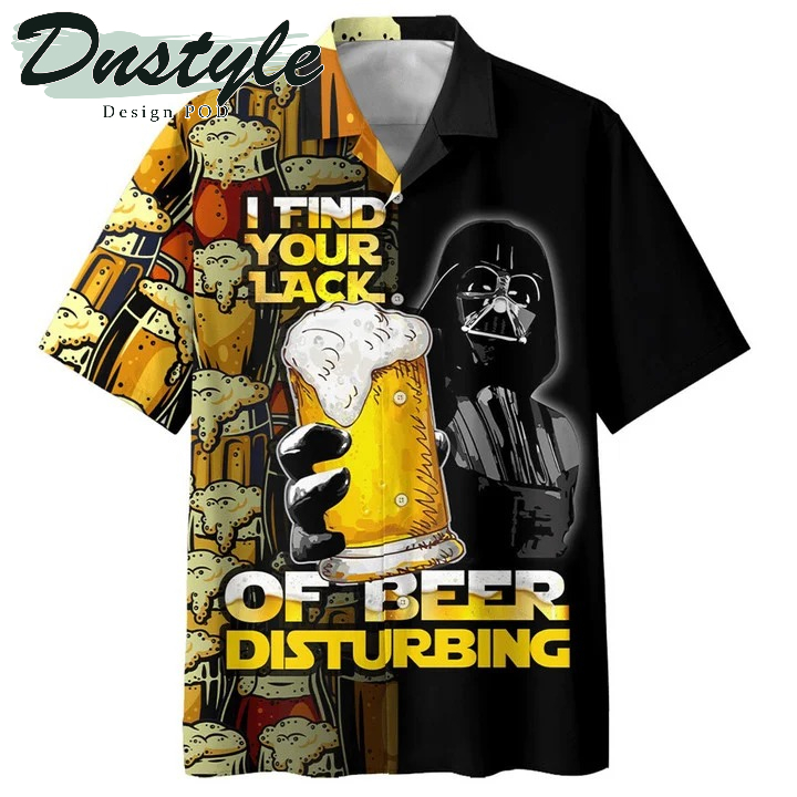 Darth Vader With Beer Hawaiian Casual Shirt