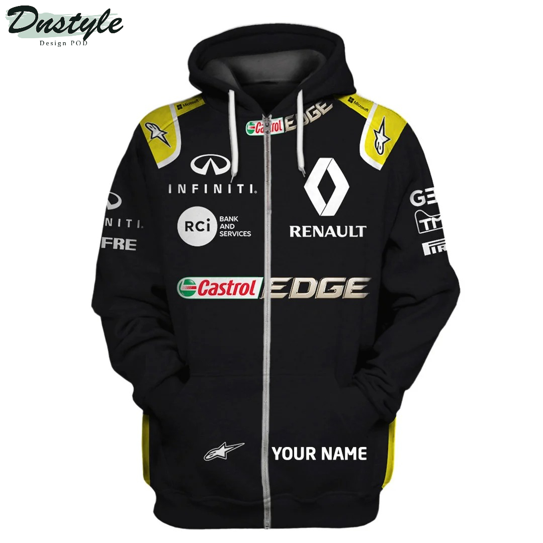 Personalized Scuderia Renault Race Rally F1 Fans Castrol Infiniti Cars All Overprint 3D Hoodie