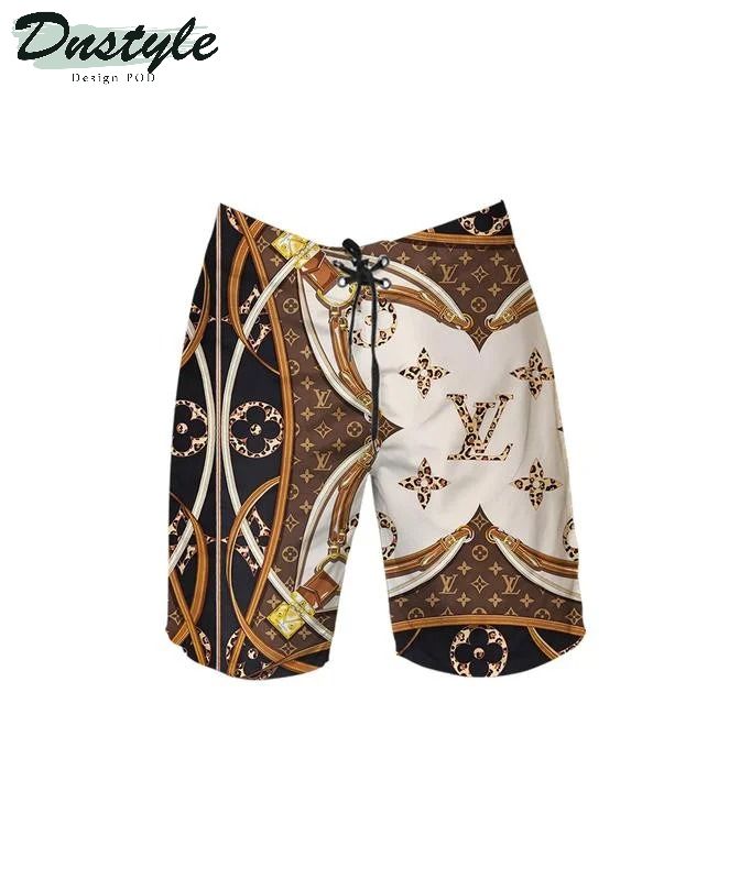 Louis Vuitton LV Style 17 Combo Hawaiian Short And Flip Flops