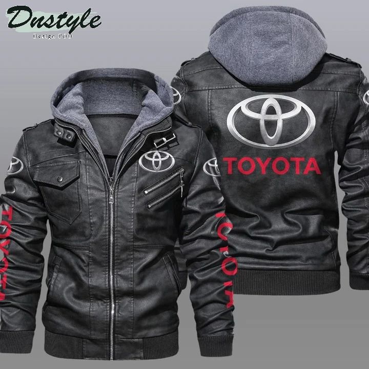 Toyota hooded leather jacket