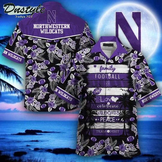 Northwestern Wildcats family football home run love NCAA Summer Hawaii Shirt