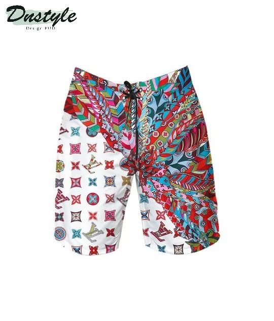 Louis Vuitton Logo LV Flip Flops Hawaiian Shirt Shorts