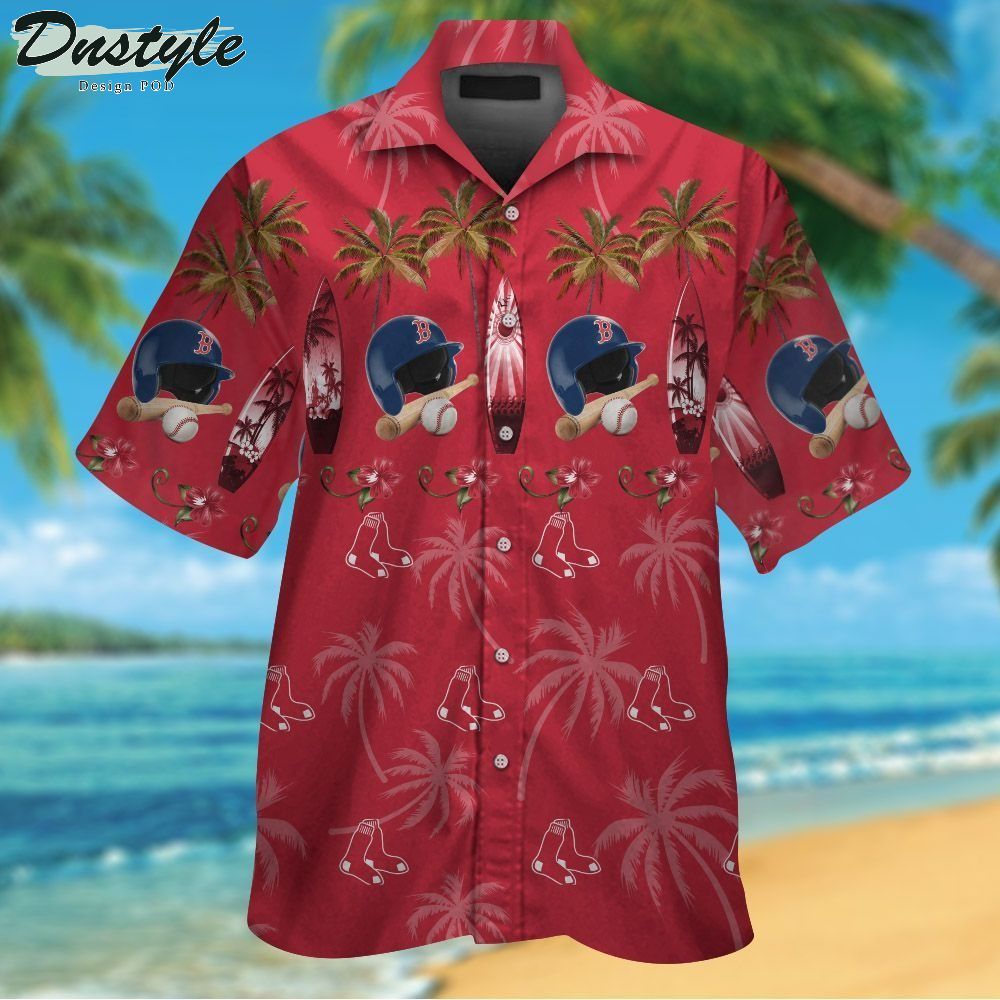 Boston Red Sox MLB Tropical Aloha Hawaiian Shirt