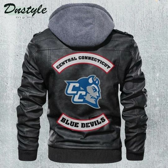 Central Connecticut Blue Devils Ncaa Football Leather Jacket