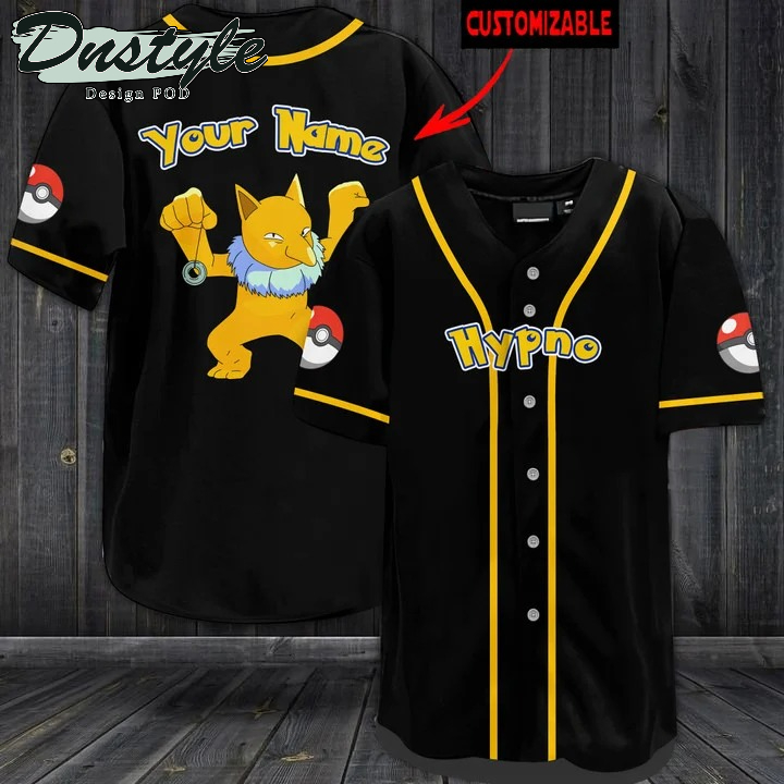 Pokemon Hypno Black Baseball Jersey