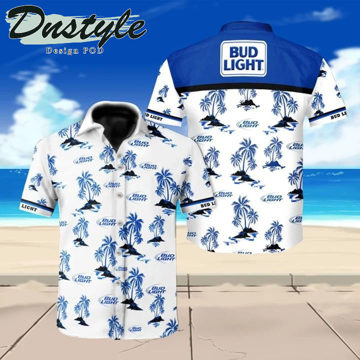 Bud Light Beer Logo Hawaiian Casual Shirt