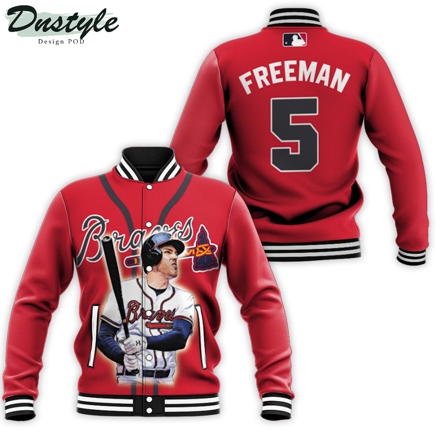 Atlanta Braves Freddie Freeman 5 NFL Baseball Jacket
