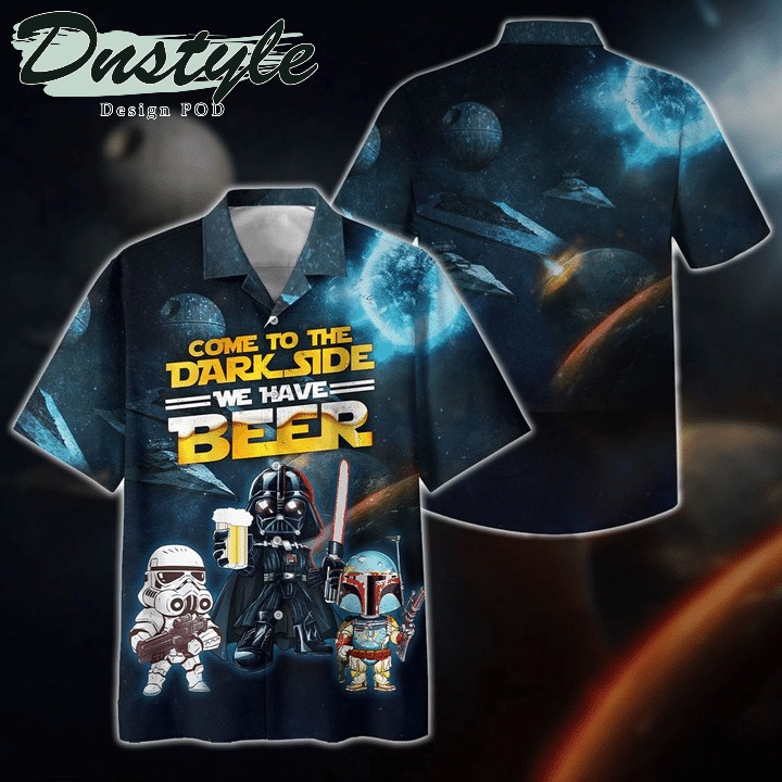 Star Wars Come To The Dark Side We Have Beer Hawaiian Casual Shirt