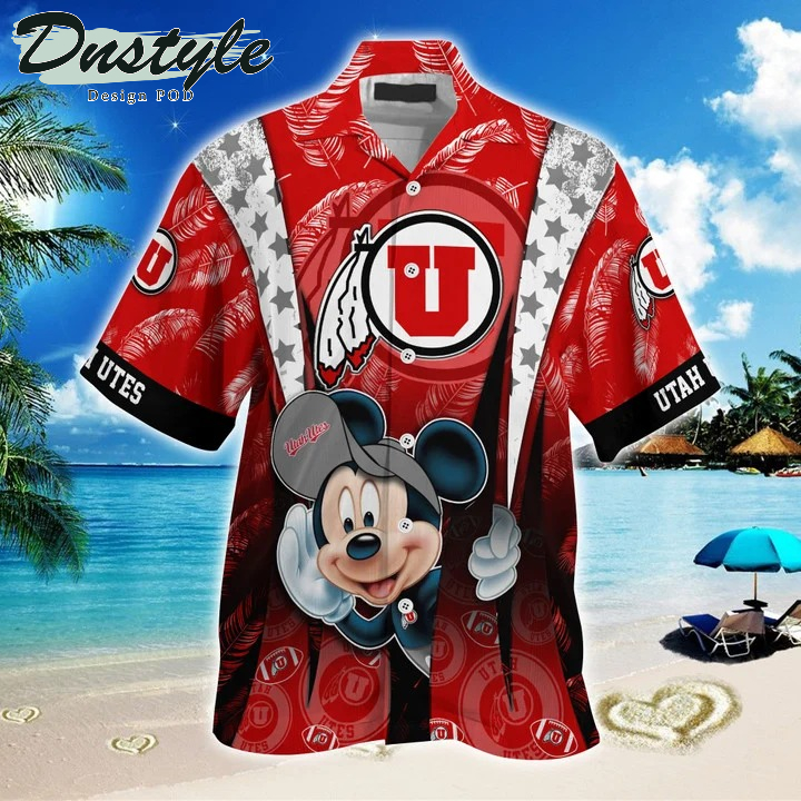 Utah Utes Mickey NCAA Summer Hawaii Shirt