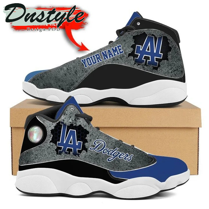 Personalized LA Dodgers air jordan 13 shoes sneakers