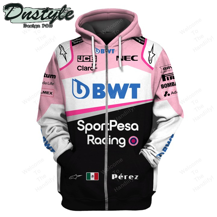 Bwt Racing Point F1 Team Sergio Perez Sport Pesa Racing All Over Print 3D Hoodie