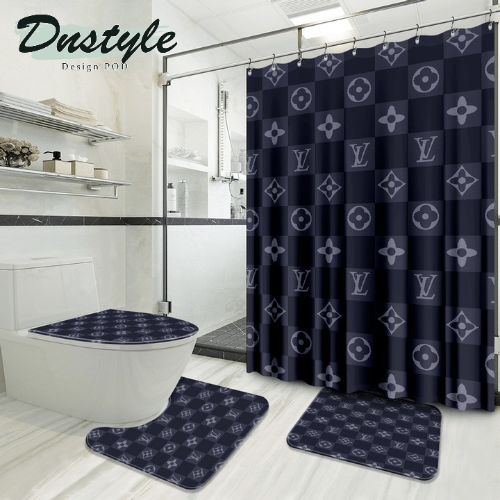 Louis Vuitton Luxury Fashion Bathroom Set Shower Curtain #34