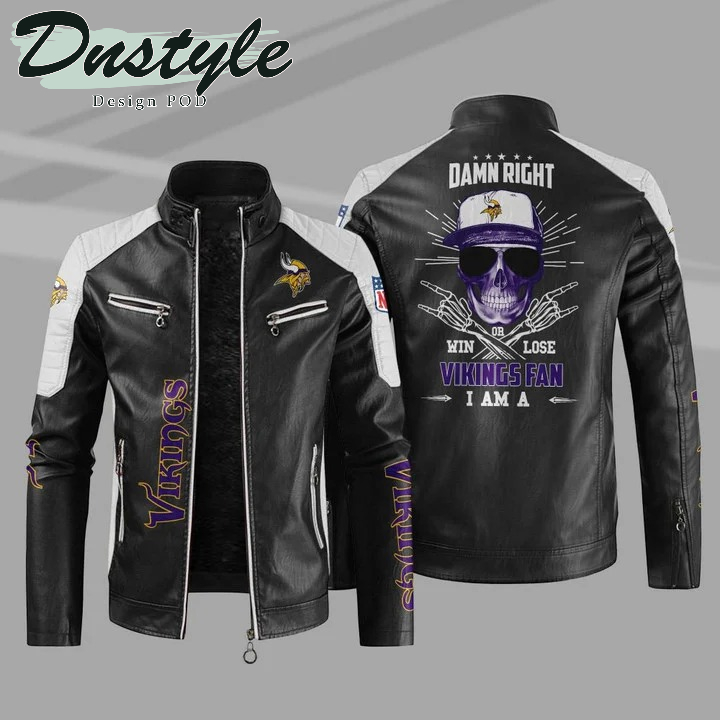 Minnesota Vikings NFL Sport Leather Jacket