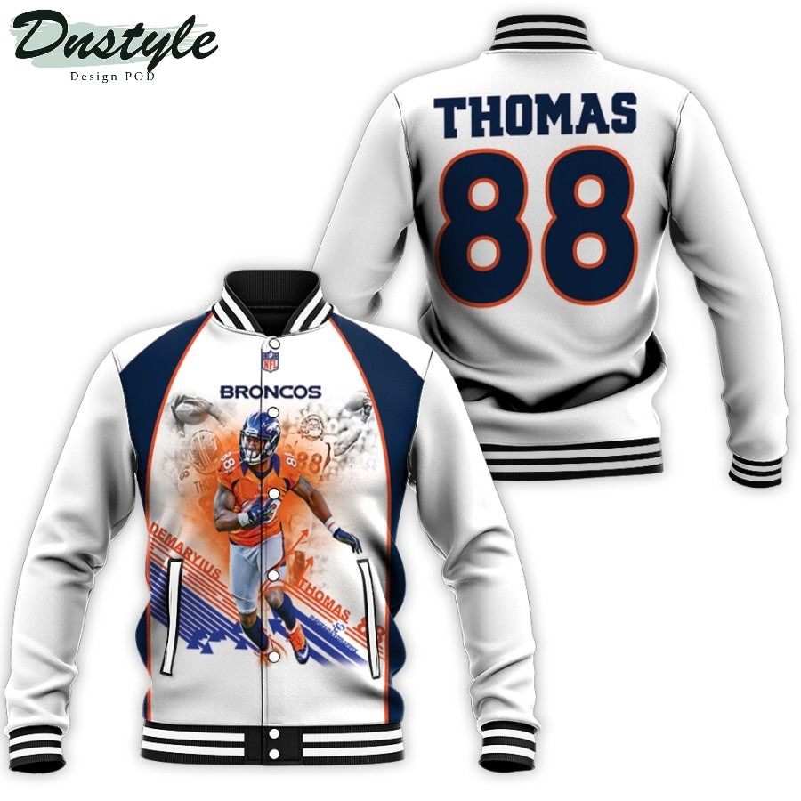 Demaryius Thomas 88 Denver Broncos Vapor Untouchable 2019 White Baseball Jacket