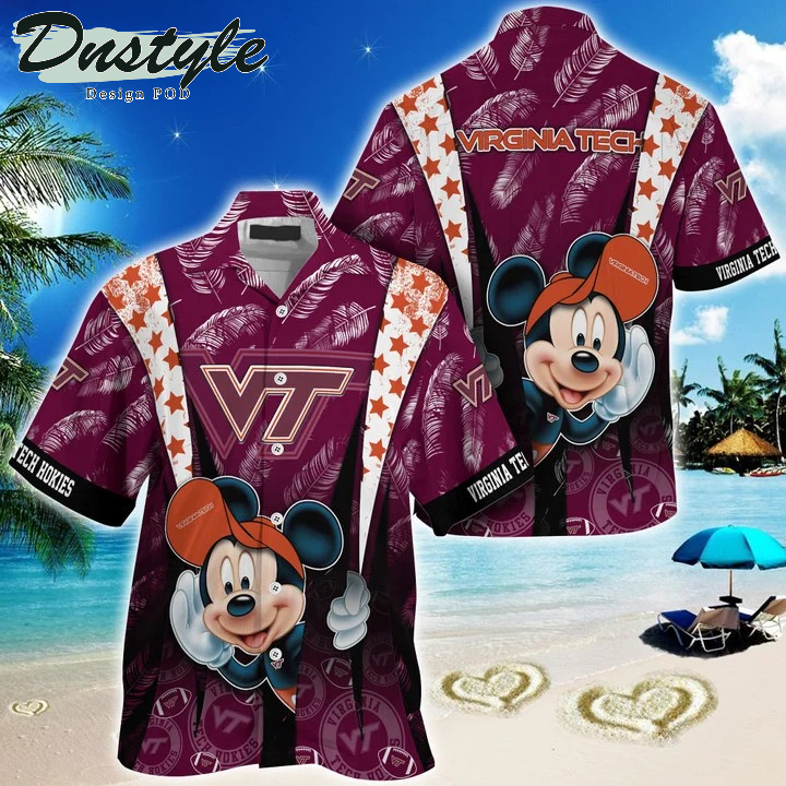 Virginia Tech Hokies Mickey NCAA Summer Hawaii Shirt