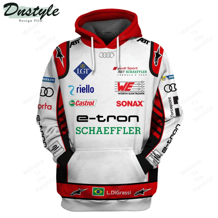 Lucas Di Grassi Audi Sport Abt Schaeffler Racing Castrol Sonax All Over Print 3D Hoodie