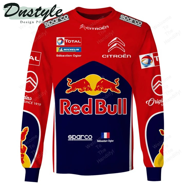 Sebastien Ogier Citroen World Rally Team Red Bull Racing Total Sparco All Over Print 3D Hoodie