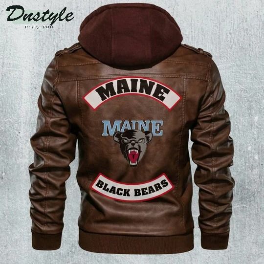 Maine Black Bears Ncaa Football Leather Jacket