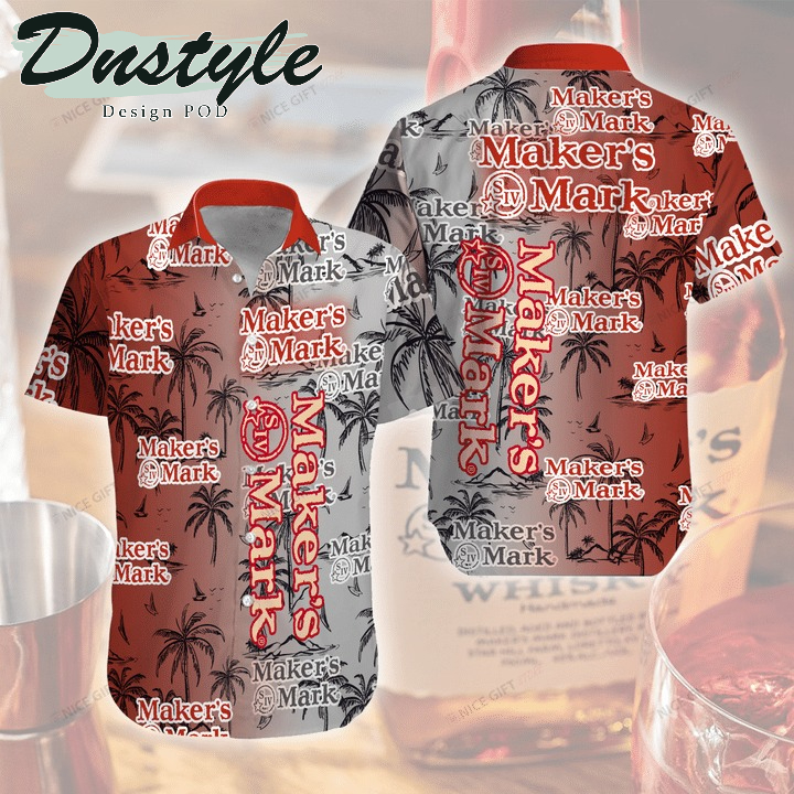 Maker's Mark whisky hawaiian 3d shirt