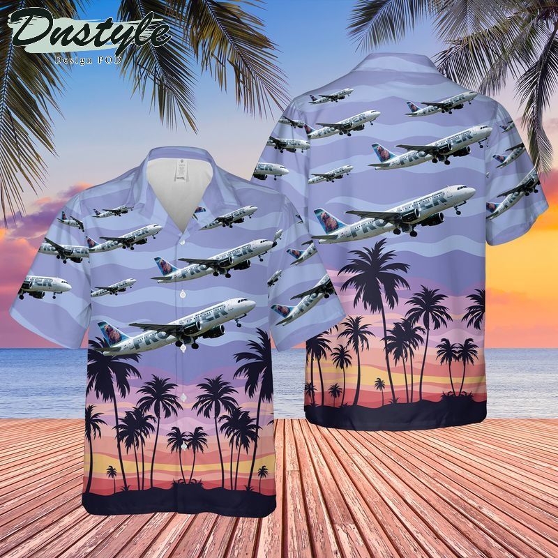 Frontier Airlines Airbus A320-214 Hawaiian Shirt