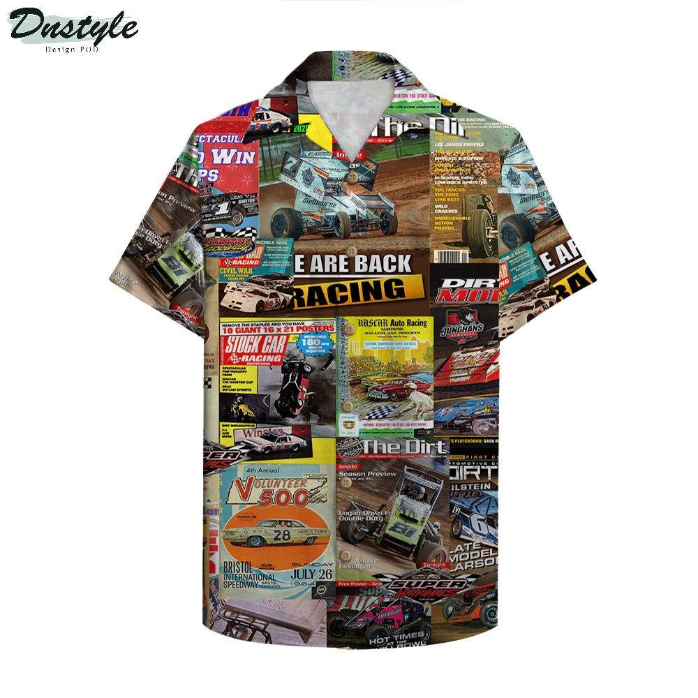 Dirt Track Racing Magazine Hawaiian Shirt