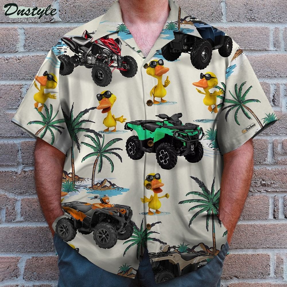 ATV Racing Duck Hawaiian Shirt