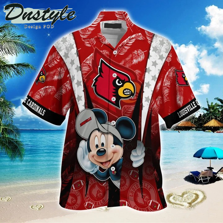 Louisville Cardinals Mickey NCAA Summer Hawaii Shirt