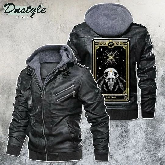 The Star Tarot Card Motorcycle Rider Leather Jacket