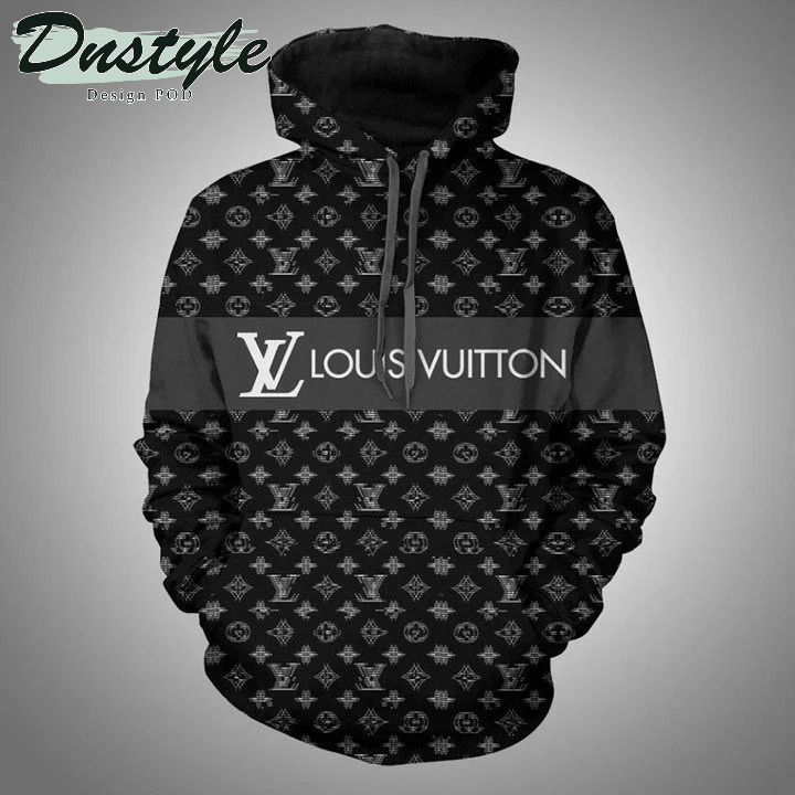 LV Logo Louis Vuitton 3d All Over Print Hoodie