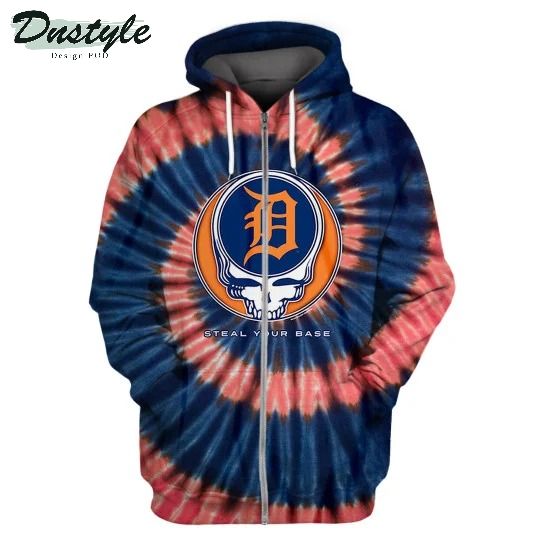 Detroit Tigers Steal Your Base MLB 3D Full Printing Hoodie
