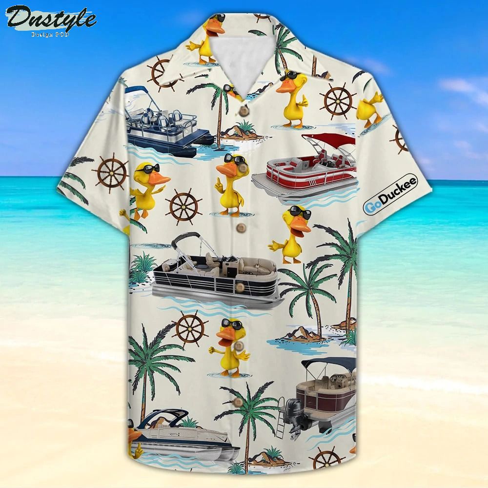 Pontoon Duck Hawaiian Shirt