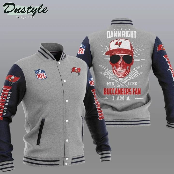 Tampa Bay Buccaneers NFL Damn Right Varsity Baseball Jacket