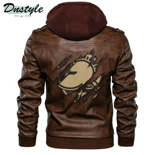 Army Black Knights NCAA Brown Leather Jacket