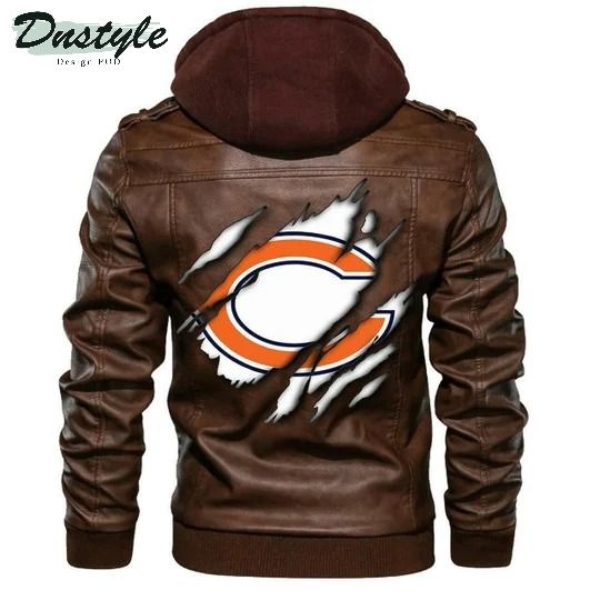 Chicago Bears Nfl Football Sons Of Anarchy Brown Leather Jacket