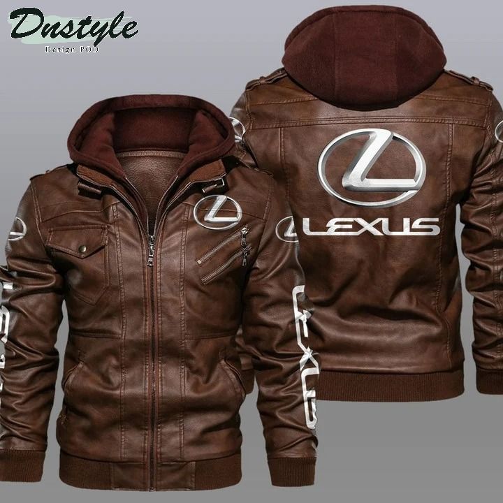 Lexus hooded leather jacket